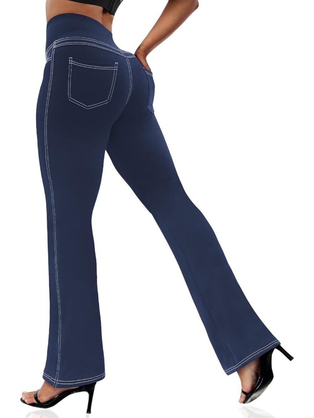 Bootcut Yoga Leggings for Women - Flare Pants with 4 Pockets, Comfortable Fit